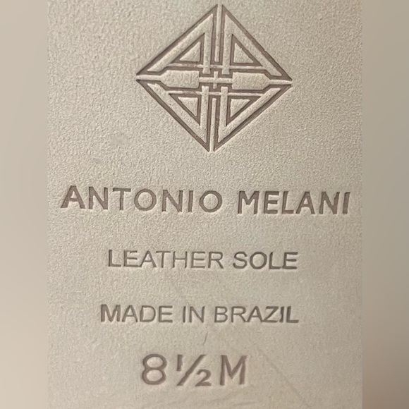 ANTONIO MELANIRetail$110 (Brand New) Alexxa Leather Slingback Peep Toe Sandals - Picture 6 of 6